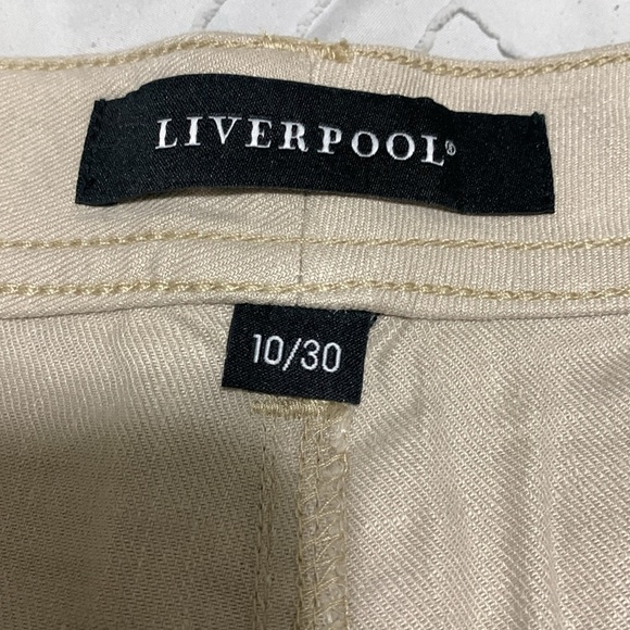 Women’s LiverPool Khaki Linen Pants Size 10/30 EUC - Picture 6 of 8